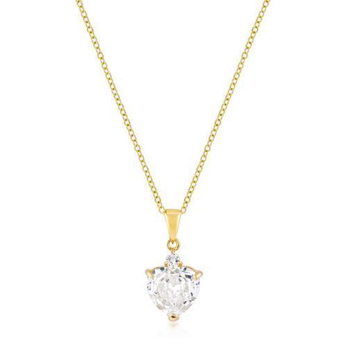 Goldtone Big Heart Pendant