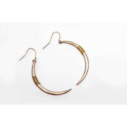 Crescent Moon Earrings In Gold And Silver Plating