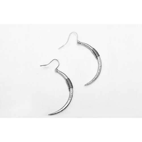 Crescent Moon Earrings In Gold And Silver Plating