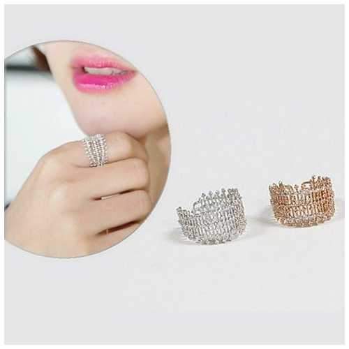 Bellezza Micro Pave Cocktail Ring
