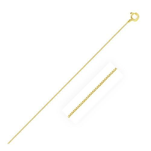 10k Yellow Gold Classic Box Chain 0.45mm, size 16''