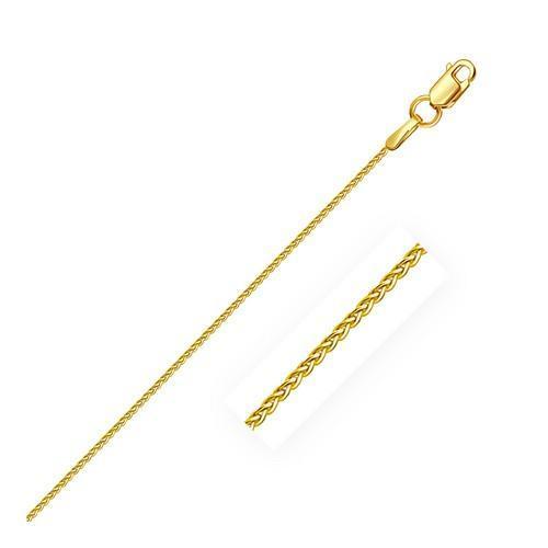 10k Yellow Gold Wheat Chain 1.0mm, size 16''