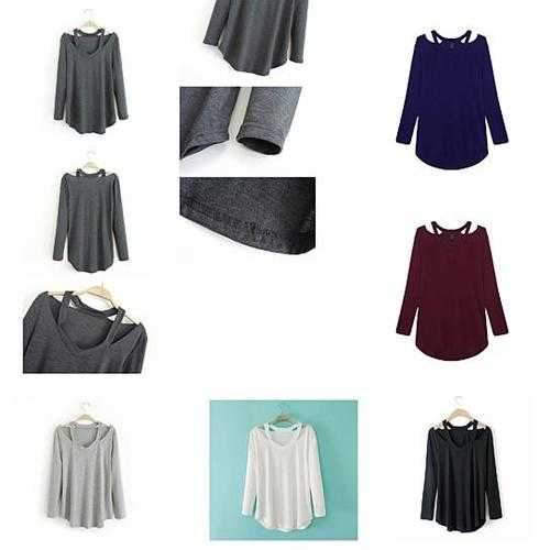 Cut Out To Lounge Top Easy Wear Long Sleeves In 6 Colors