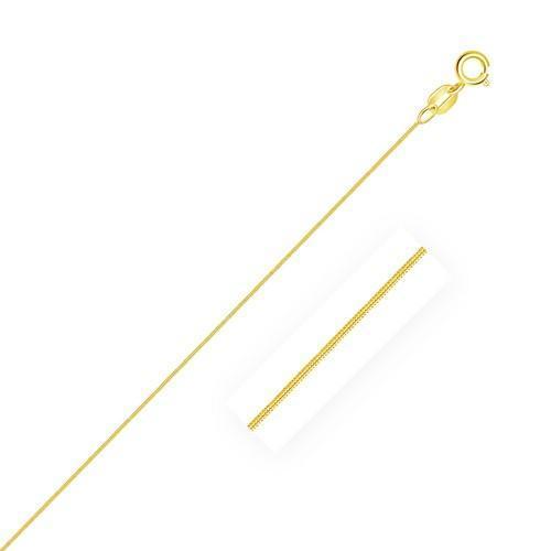 14k Yellow Gold Foxtail Chain 0.9mm, size 16''