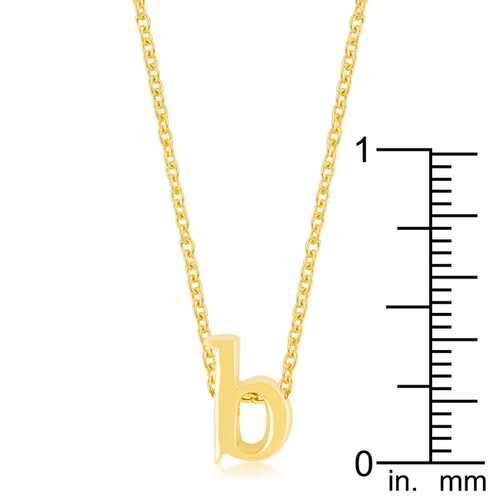 Golden Initial B Pendant