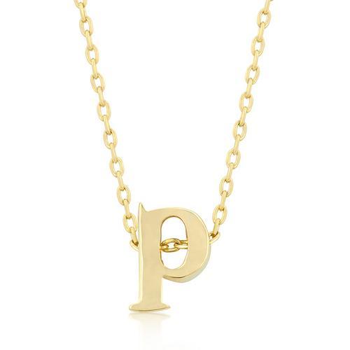 Golden Initial P Pendant