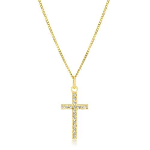 Simple Golden Cross Pendant