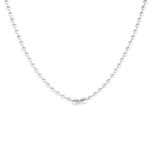 Dreya 1.1ct CZ Rhodium Stainless Steel Necklace