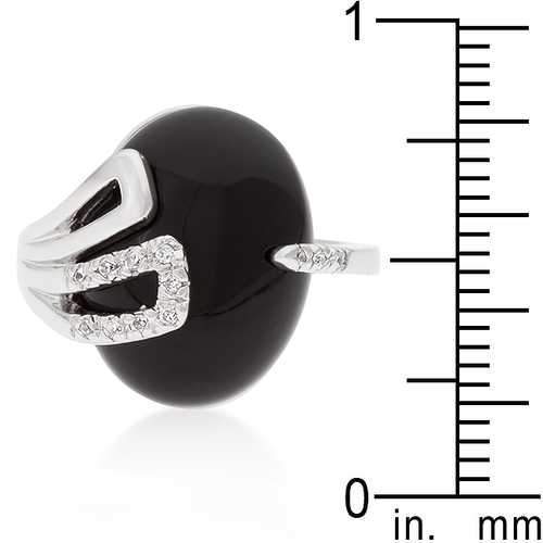 Black Onyx Egg Ring