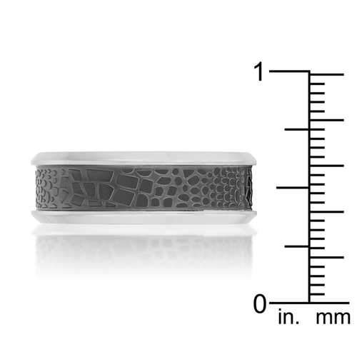 Band Ring with Animal Print Detail