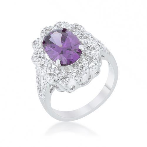 Amethyst Oval Classic Ring